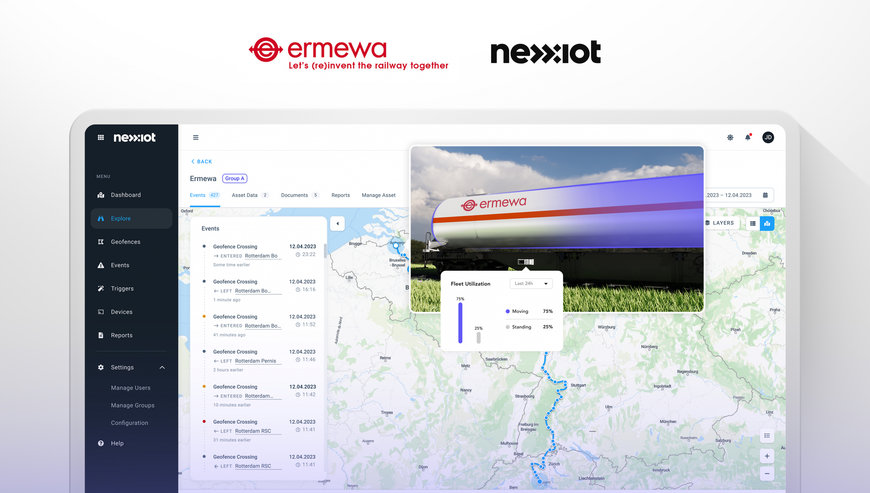 Ermewa pushes ahead its digitalisation strategy using Nexxiot Technology